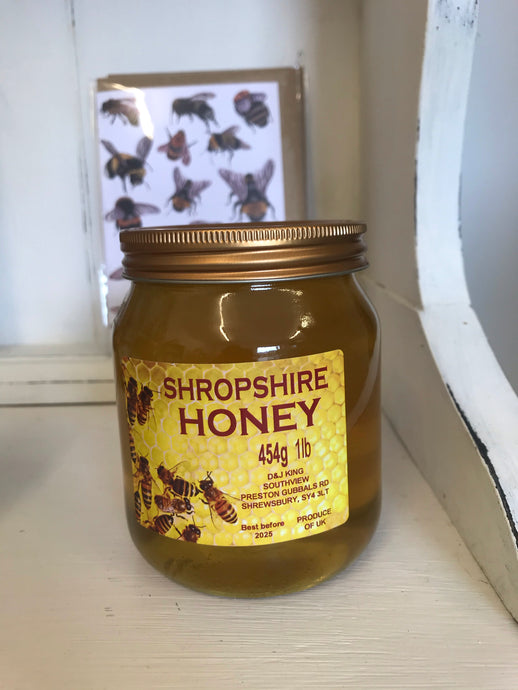 Pure Shropshire Honey (unblended) 454g 1lb