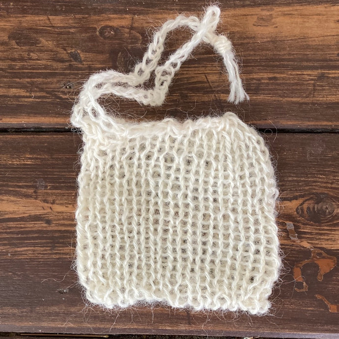 Natural Lincoln Longwool Soap Pouch