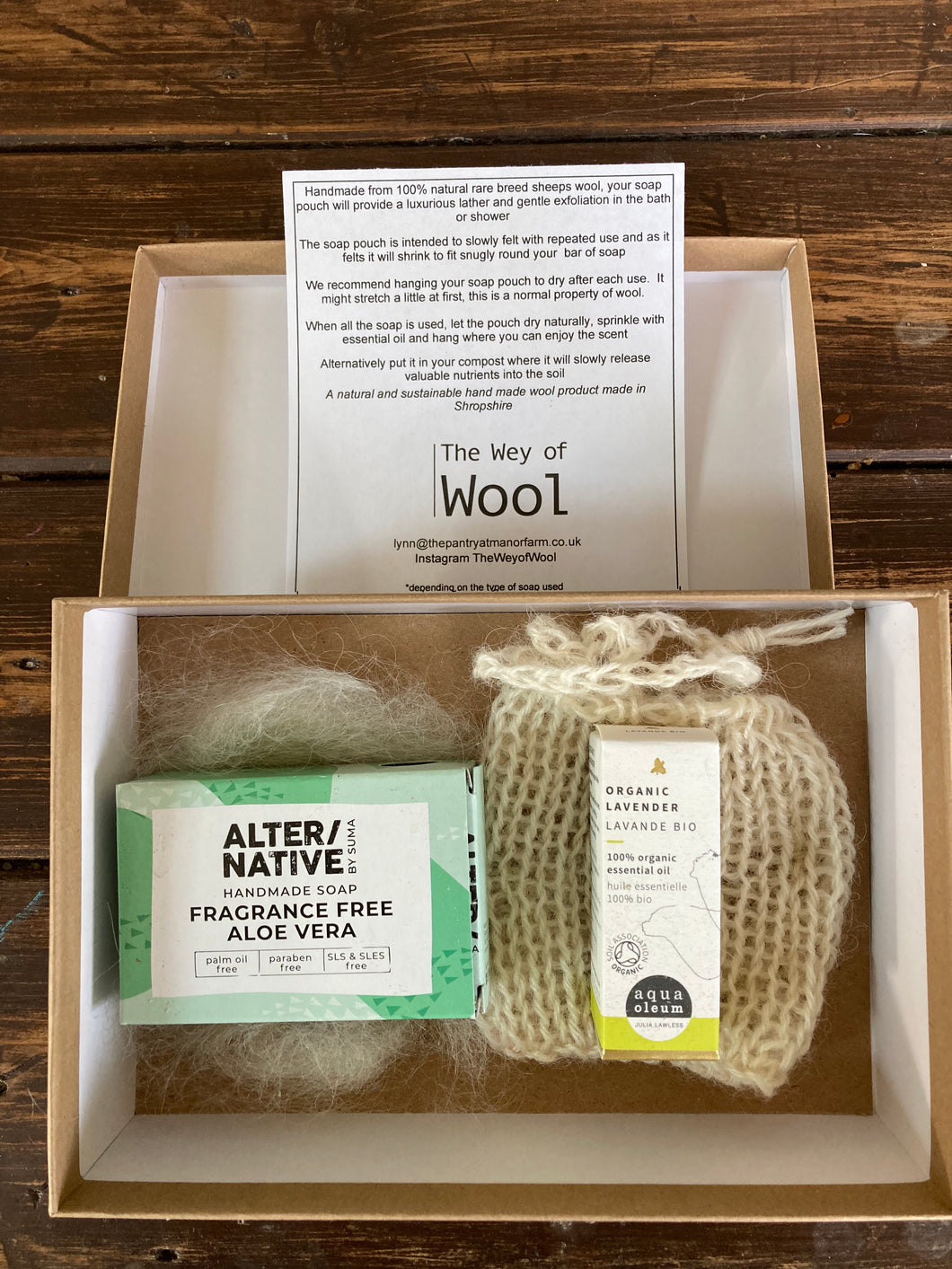 Lincoln Longwool Soap Pouch Gift Set