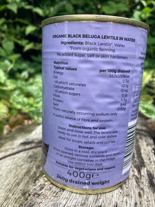 Suma Organic Black Baluga Lentils  400g