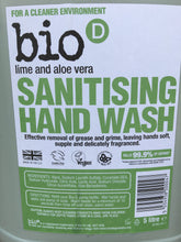 Load image into Gallery viewer, Bio D Lime and Aloe Vera Sanitising Hand Wash - Refill only