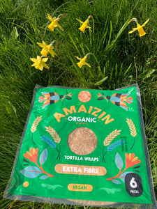 Amazin Organic Tortilla Wraps Extra Fibre 240g
