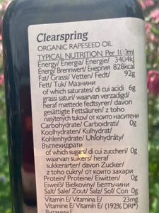 Clearspring Organic Rapeseed Oil